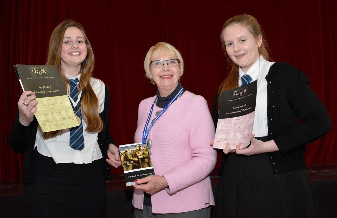 Justine Crosbie and Lucy Doig WHA class 49 with adudicator