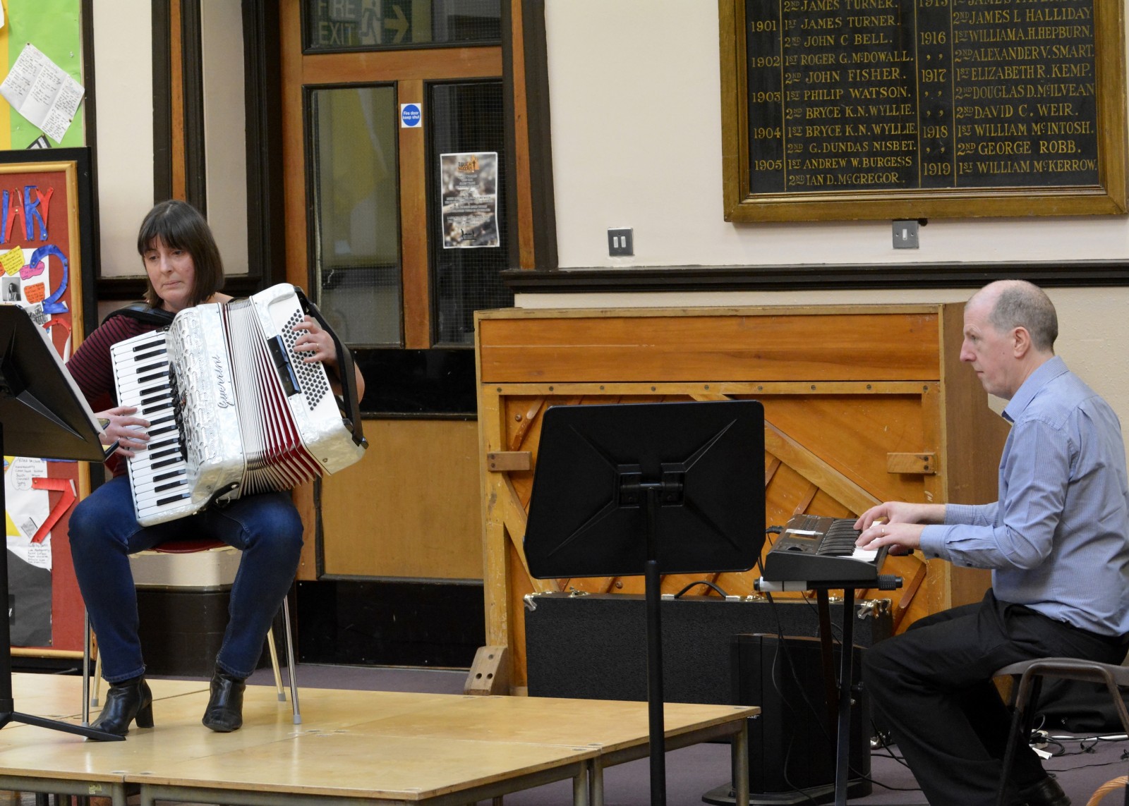 Sheena Dickson, Dolphinton accompanied by Keith Dickson