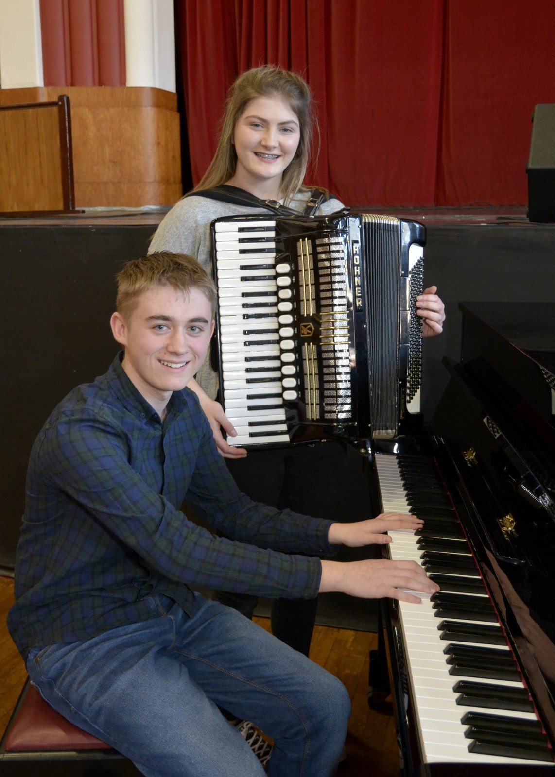 Declan McGarva and Ellie Arnold, Wallace Hall Academy