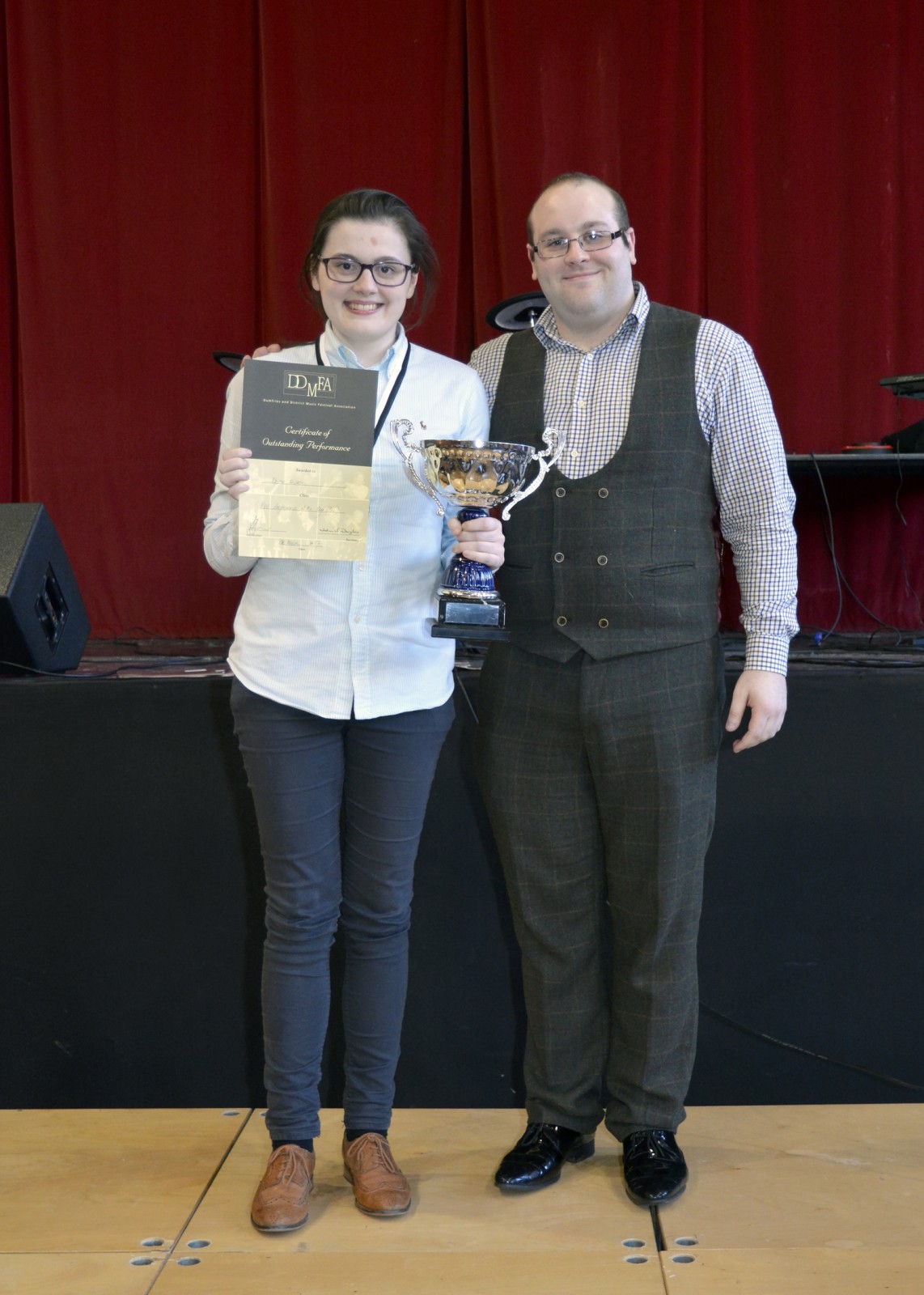 Emma Dickson – Winner of Lockerbie Accordion & Fiddle Club Trophy (Overall Winner - Highest Mark awarded in any class)