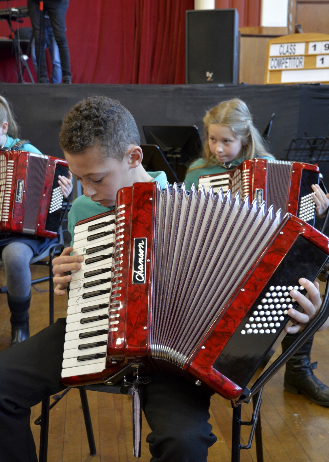 Anesu and Hayden (Wallace Hall P5 Accordion Group)