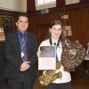 Josie Fairley Keast collects the trophy on behalf of Dumfries Youth Jazz Orchestra<br/><a href="gallery/2016-music/714/add/#comments">Add comment</a>