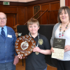 Class 5 Ian Grey and Kyle Rowan with Susan MacFadyen